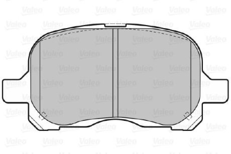 Гальмівні(тормозні) колодки Valeo 598579