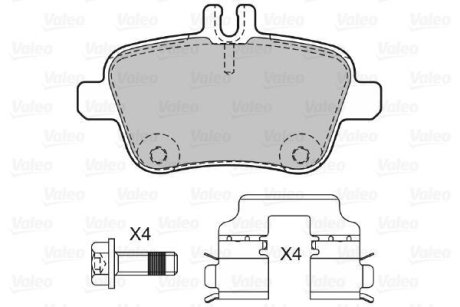 Дисковые тормозные колодки Valeo 601304