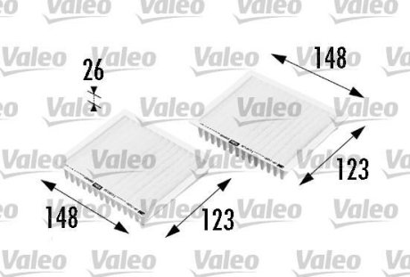 Фільтр повітря (салону) Valeo 698469 (фото 1)