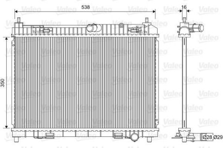 Теплообмінник Valeo 701603