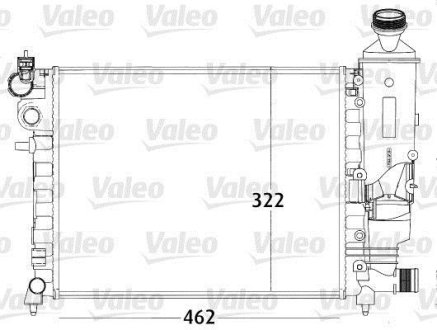 Радіатор, охолодження двигуна Valeo 731498