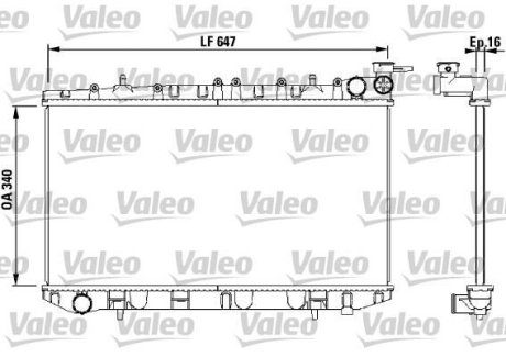 Радіатор основний Valeo 731659