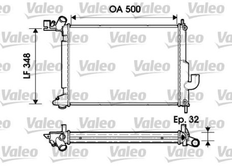 Радіатор Valeo 732349