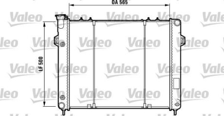 Радіатор, охолодження двигуна Valeo 732782