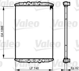 Радіатор охолодження двигуна Valeo 733509