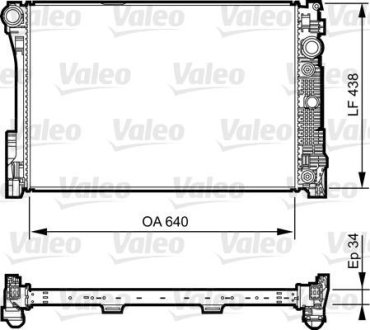 Радіатор, охолодження двигуна Valeo 735292