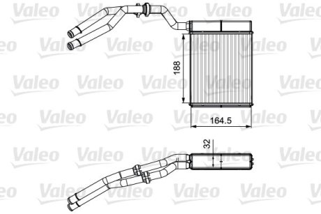 Радіатор пічки FORD Valeo 811515