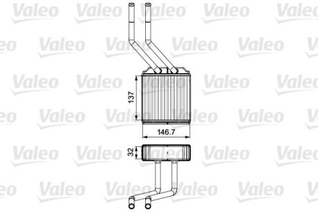 Радіатор пічки FORD Valeo 811520