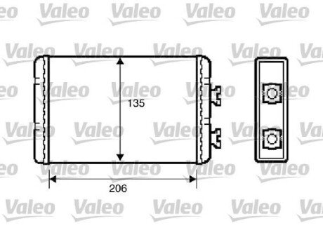 Радіатор пічки Valeo 812220