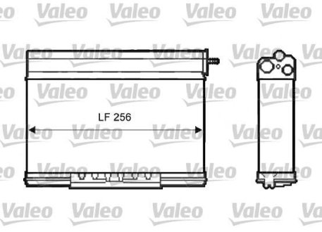 Радіатор пічки Valeo 812401