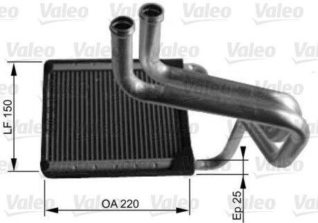 Радіатор опалювача салону Valeo 812430