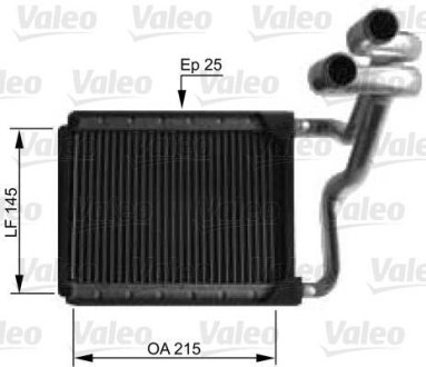 Радіатор пічки Valeo 812441