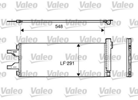 Радіатор кондиціонера Valeo 814069