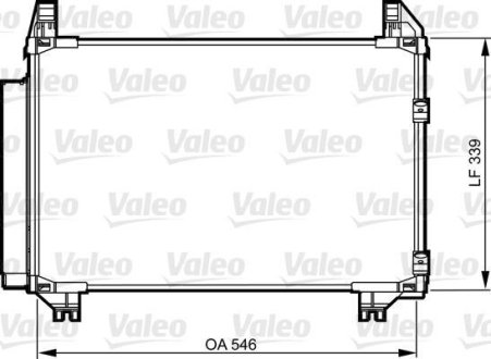 Радіатор кондиціонера Valeo 814223