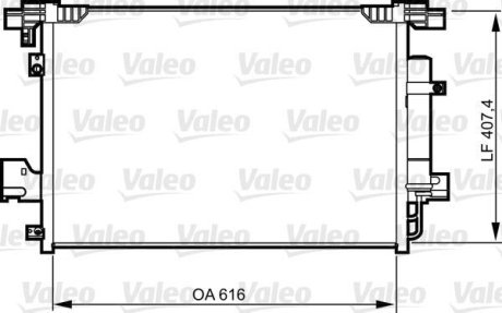 Конденсатор без хладогену Valeo 814315