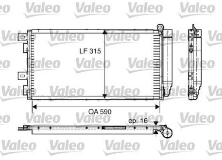 Радіатор кондиціонера Valeo 817547