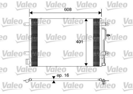 Радіатор кондиціонера Valeo 817569