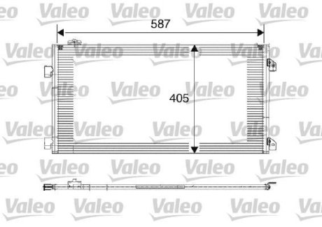 Радіатор кондиціонера Valeo 817646