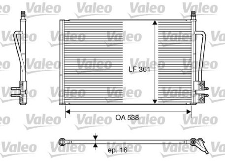 Радіатор кондиціонера Valeo 817664