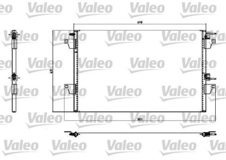 Радіатор кондиціонера Valeo 817731