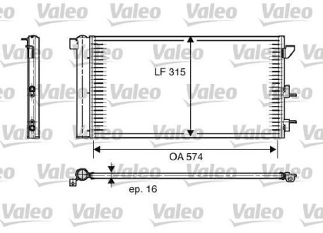 Радіатор кондиціонера Valeo 818005