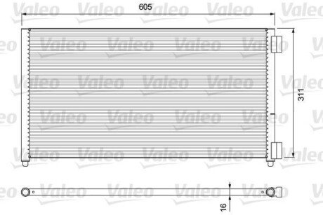 Радіатор кондиціонера Valeo 818017