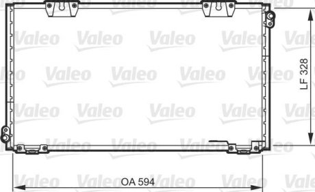 Радіатор кондиціонера Valeo 818104