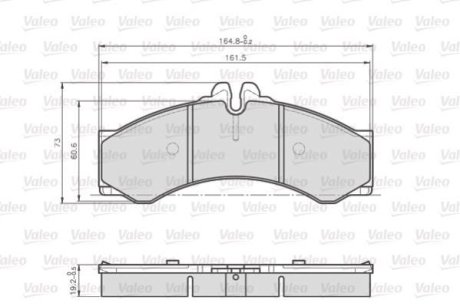 Колодки гальмівні DB P. /T. SPRINTER 208-414 95- Valeo 872153