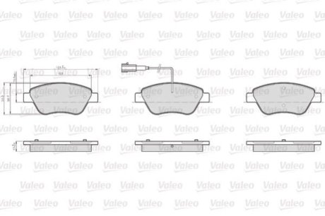 Колодки гальмівні CITROEN P. NEMO 1,3-1,4 HDI 08- Valeo 872705