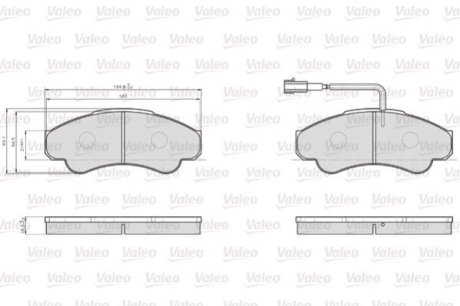 Колодки гальмівні CITROEN P. JUMPER 2,0-2,8HDI 02- Valeo 872919