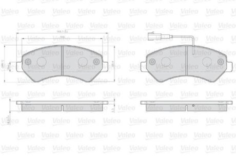 Колодки гальмівні FIAT P. DUCATO 06- Valeo 873466