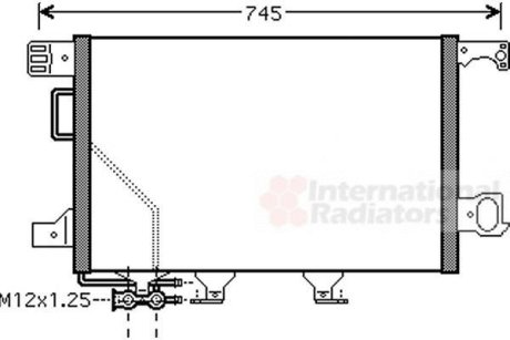 Радіатор кондиціонера Van Wezel 30005360