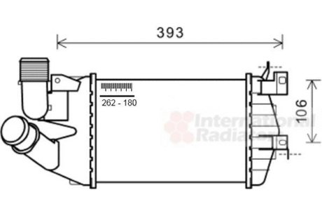 Інтеркулер OPEL ASTRA H/ OPEL ZAFIRA B Van Wezel 37004584