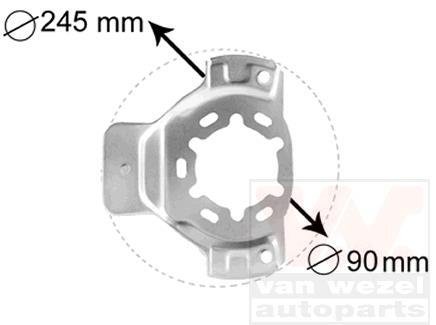 Захист гальмівного диску Van Wezel 3742371