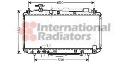 Радіатор FUNCR/RAV4 20i AT +-AC 00 Van Wezel 53002301