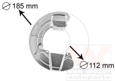 Захист гальмівного диску Van Wezel 5930371