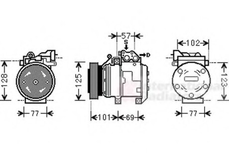 Компресор кондиціонера Van Wezel 8200K208