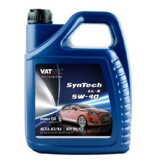 Мастило моторне SynTech LL-X 5W40 / 5л. / (ACEA A3/B4-12, API SN/CF) VATOIL 50036