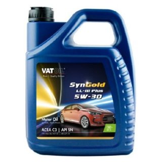 Мастило моторне SynGold LL-III Plus 5W30 / 5л. / (ACEA C3-12, API SN, VW 504.00/507.00) VATOIL 50642