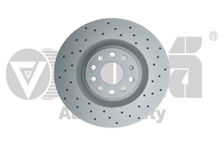 Диск тормозной передний Skoda Superb (08-13)/VW Golf (06-13),Passat (06-11) перфорированный (Geomet) Vika 66151717001