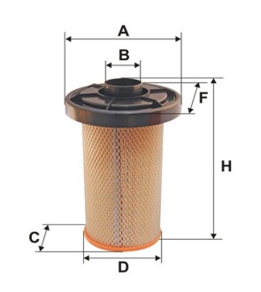 Фільтр повітряний /AK280 (WIX-FILTERS) WIX FILTERS WA6036