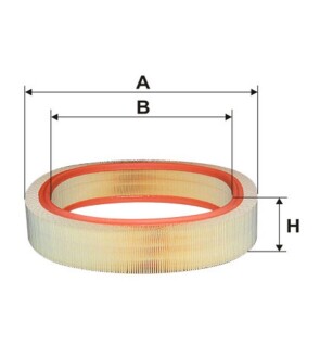 Фільтр повітряний MB 124 AR037/ (WIX-FILTERS) WIX FILTERS WA6379 (фото 1)