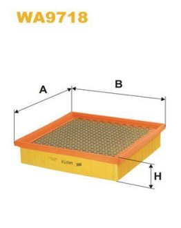 Фільтр повітря WIX FILTERS WA9718