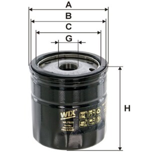 Фільтр масляний двигуна VW Caravelle (T5), Transporter (T5) (WIX-FILTERS) WIX FILTERS WL7525