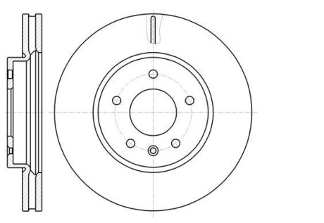 Диск гальмівний передній (кратно 2) (Remsa) Chevrolet Captiva, Opel Antara (D61183.10) WOKING D6118310