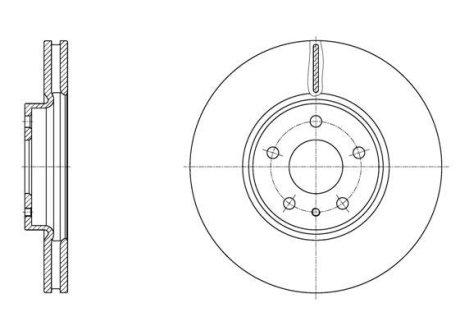 Диск тормозной передний (кратно 2) (Remsa) Ford Mondeo V 1.0 1.5 2.0EcoBoo WOKING D6160510