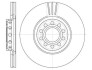 Диск тормозной передний (кратно 2) (Remsa) VAG A4 04>08 Superb I (D6596.10) WOKING D659610 (фото 1)