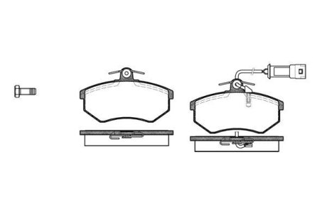 Колодки гальмівні диск. перед. (Remsa) Chery Amulet ii 1.8 10-,Chery Amulet ii 2.0 10- (P0343.02) WOKING P034302