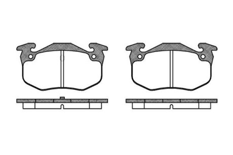 Колодки тормозные диск. задн. (Remsa) VAG Golf V Golf Plus Golf VI Jetta III Passat B6 Tiguan Bendix ver. (P0443.50) WOKING P044350