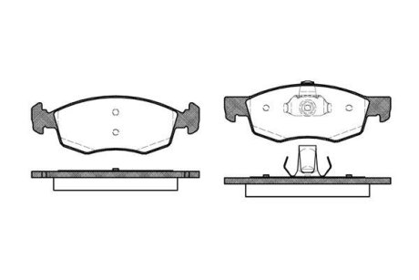 Колодки тормозные диск. перед. (Remsa) Fiat Doblo I ATE ver. (P0723.30) WOKING P072330